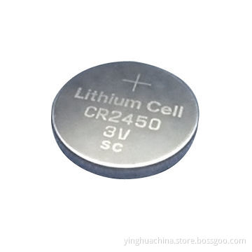 Button cell/3V Lithium coin cell battery, 600mAh capacity, meets CE and UL standards